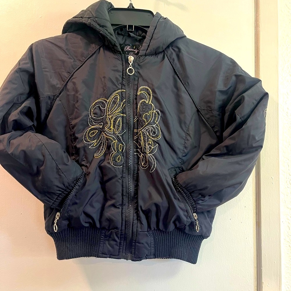 Chic Black Kids Puffer Jacket
